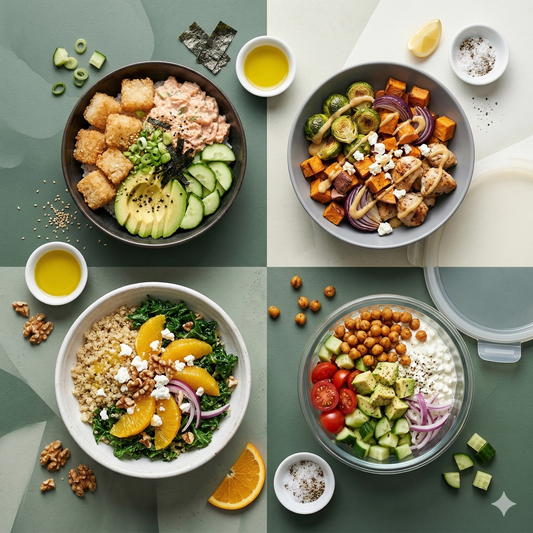 4 trendy meal prep lunches om mee te nemen